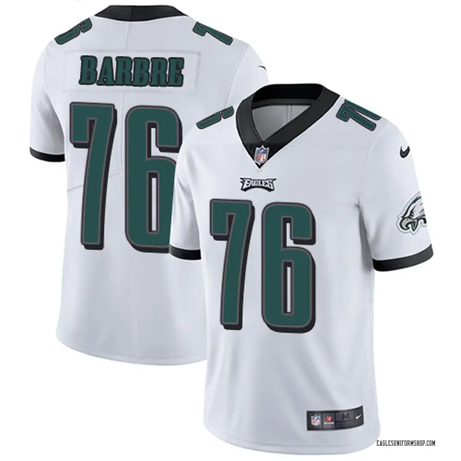 Nike Allen Barbre Philadelphia Eagles Youth Limited White Jersey