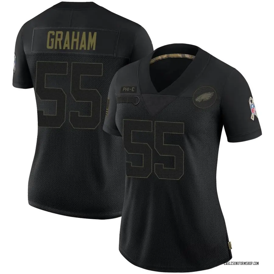 Nike Brandon Graham Philadelphia Eagles Women's Limited Black 2020 Salute  To Service Jersey