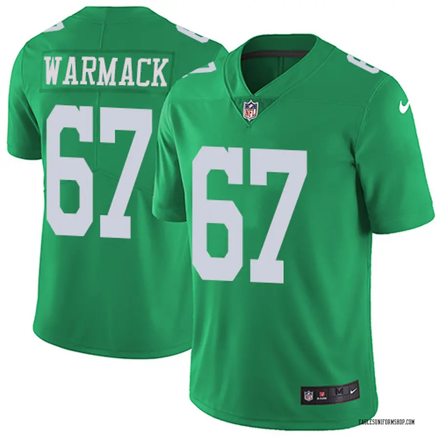 Nike Chance Warmack Philadelphia Eagles Youth Limited Green Color Rush ...