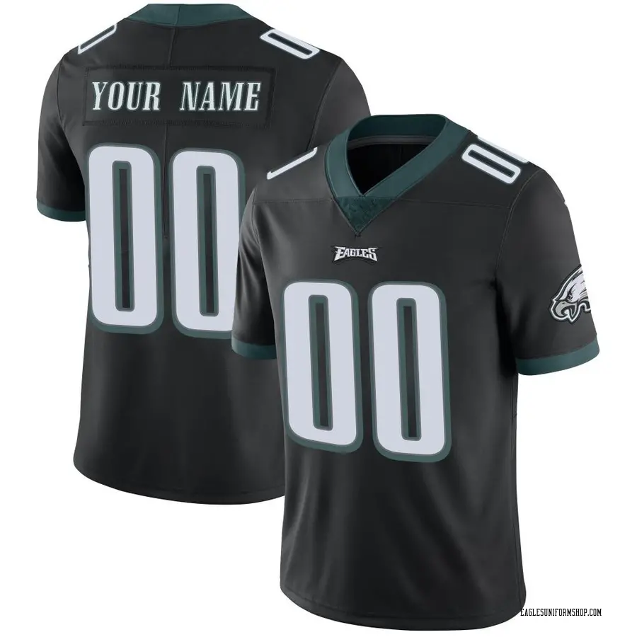 Nike Custom Philadelphia Eagles Men's Limited Black Alternate Vapor