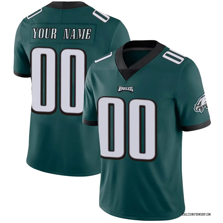 Nike Custom Philadelphia Eagles Men's Limited Green Midnight 100th ...