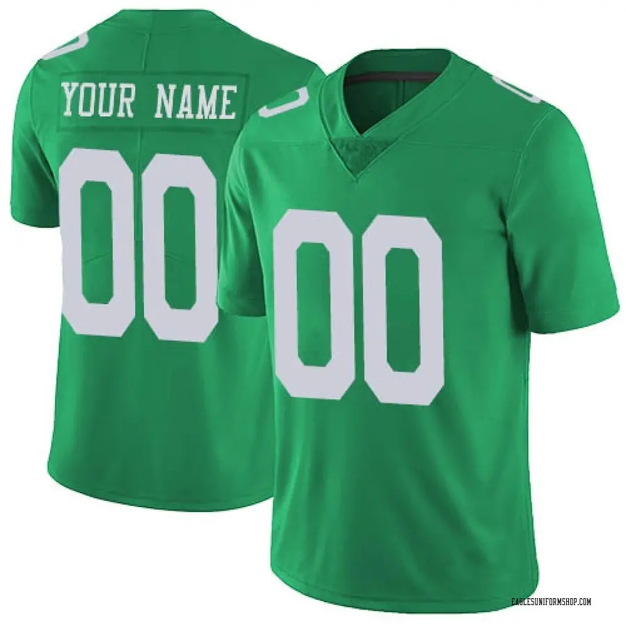 Nike Custom Philadelphia Eagles Men's Limited Green Vapor Untouchable