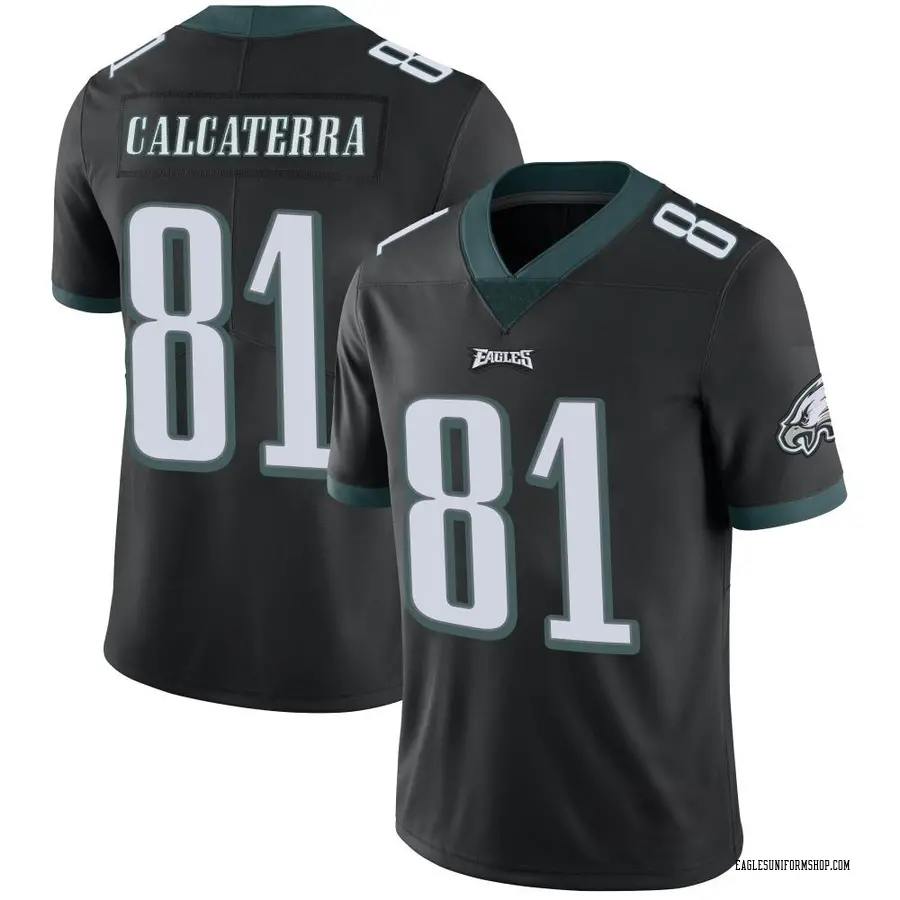 Men's Nike Philadelphia Eagles Grant Calcaterra Black Alternate Vapor  Untouchable Jersey - Limited