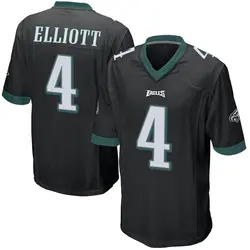 Eli Ricks Men's Nike Black Philadelphia Eagles Alternate Custom Game Jersey Size: Small