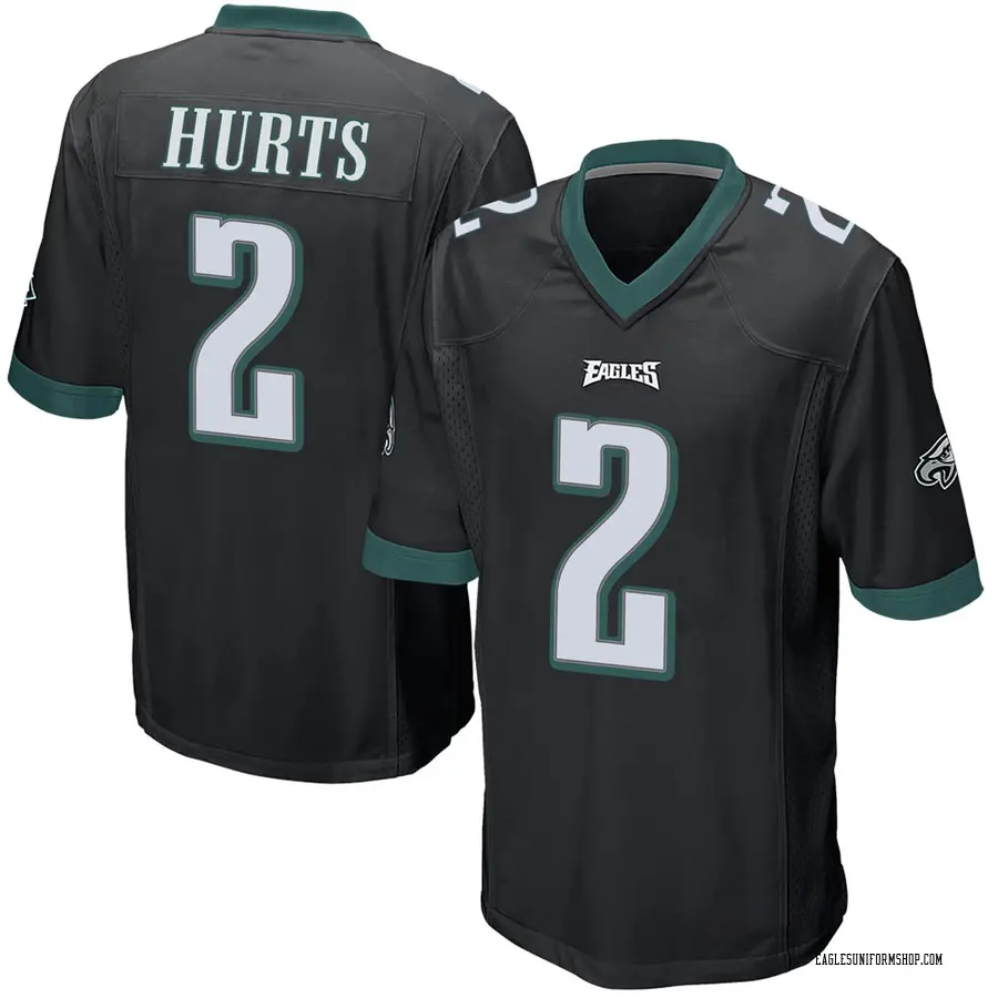 Nike Jalen Hurts Philadelphia Eagles Men's Game Black Alternate Jersey