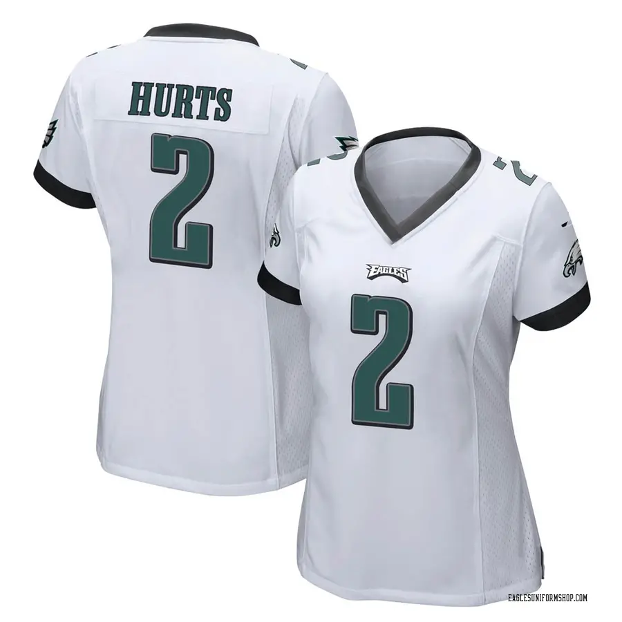 Women Philadelphia Eagles #1 Jalen Hurts Limited White Vapor