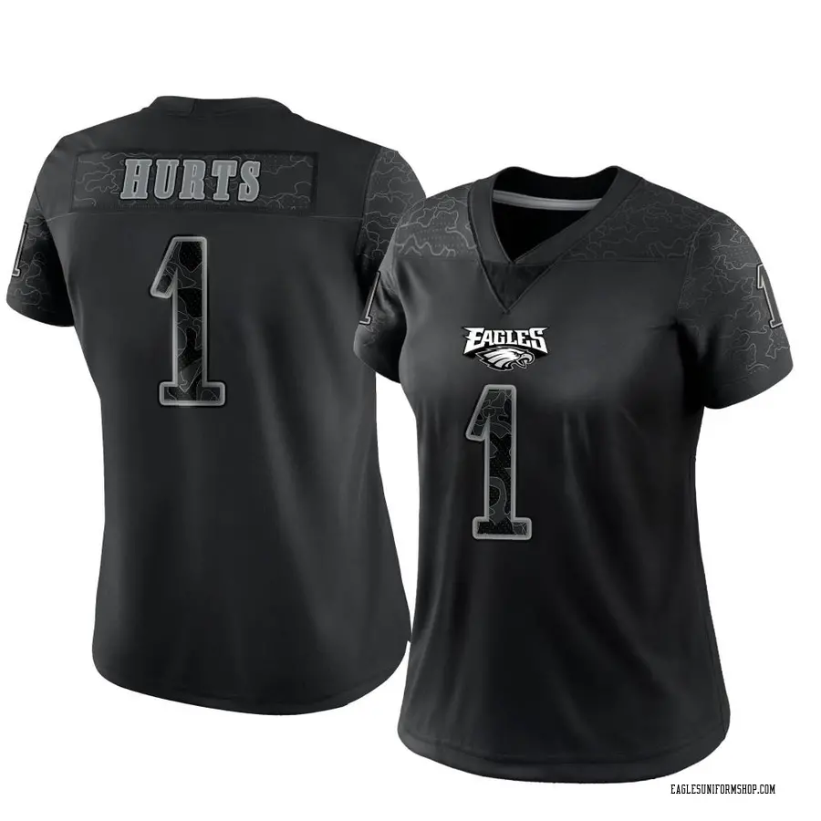 Nike Jalen Hurts Philadelphia Eagles Women's Limited Black Reflective Jersey