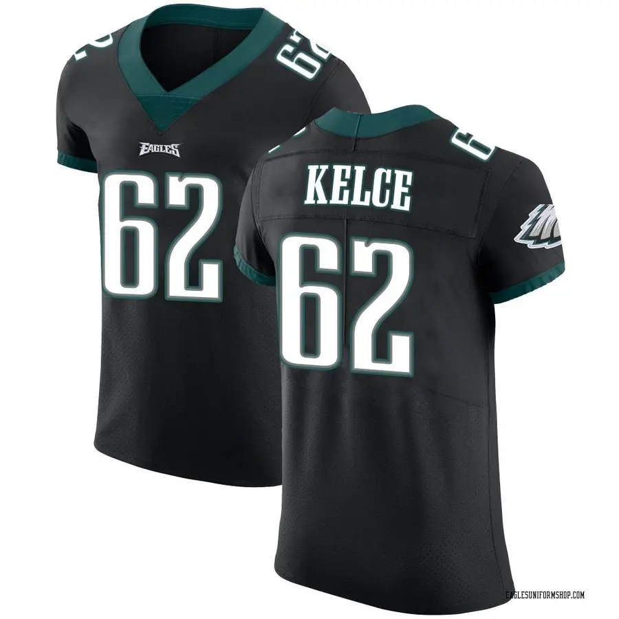 Men's Nike Jason Kelce Black Philadelphia Eagles Game Jersey