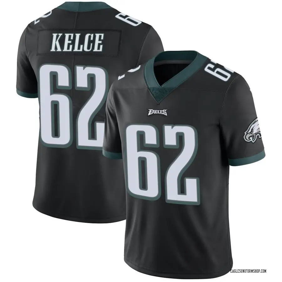 Women's Nike Jason Kelce Black Philadelphia Eagles Player Game Jersey