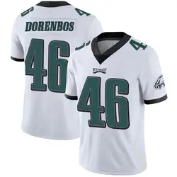 Nike Jon Dorenbos Philadelphia Eagles Women's Game White Jersey