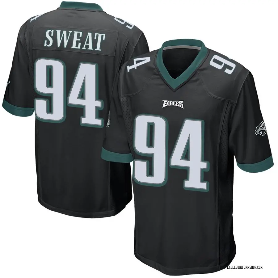 Nike Josh Sweat Philadelphia Eagles Men's Game Black Alternate Jersey