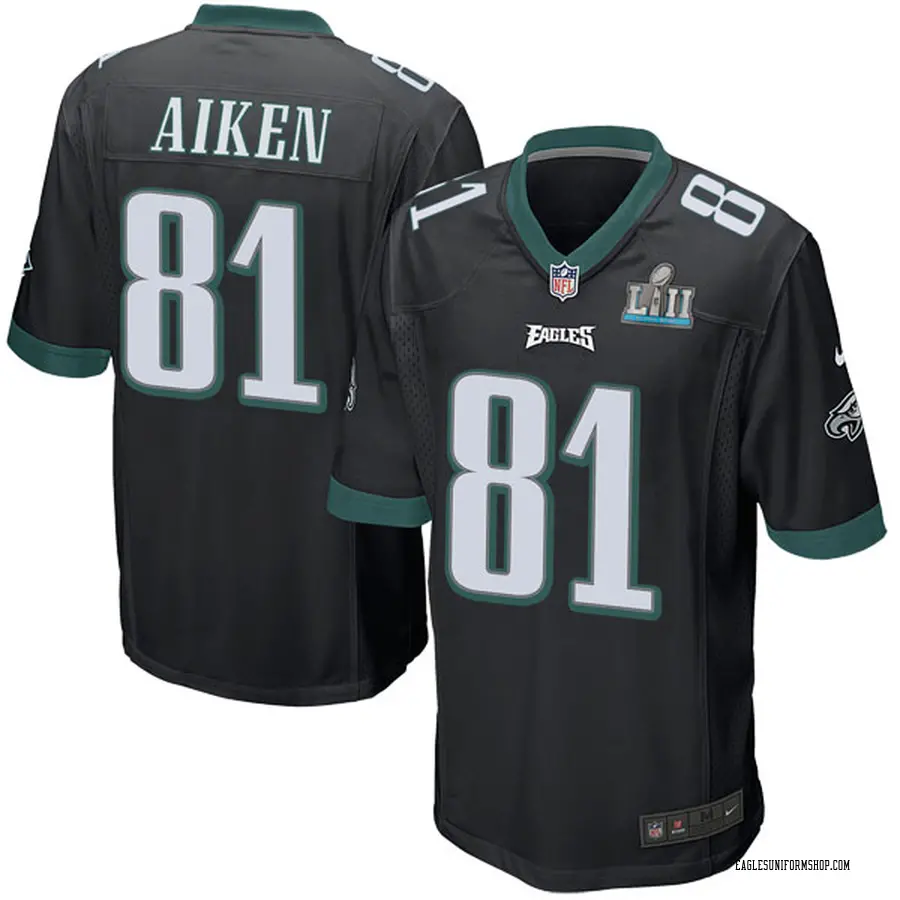 Nike Kamar Aiken Philadelphia Eagles Youth Game Black ...