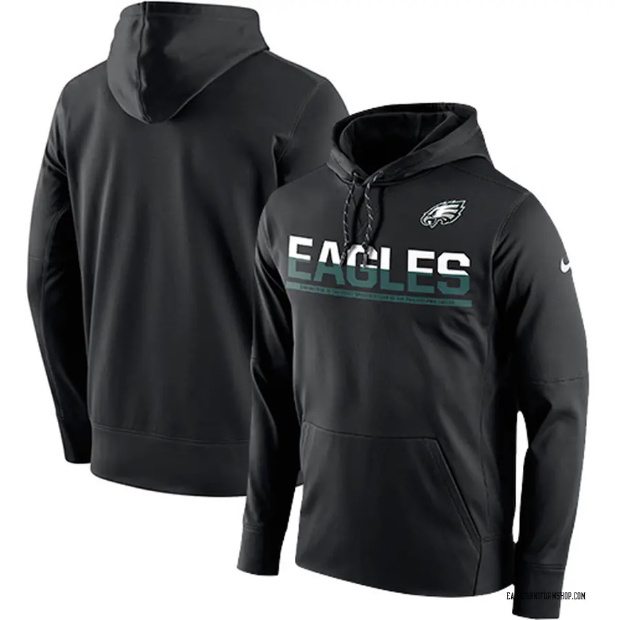 Philadelphia Eagles Nike Sideline Logo Performance Pullover Hoodie