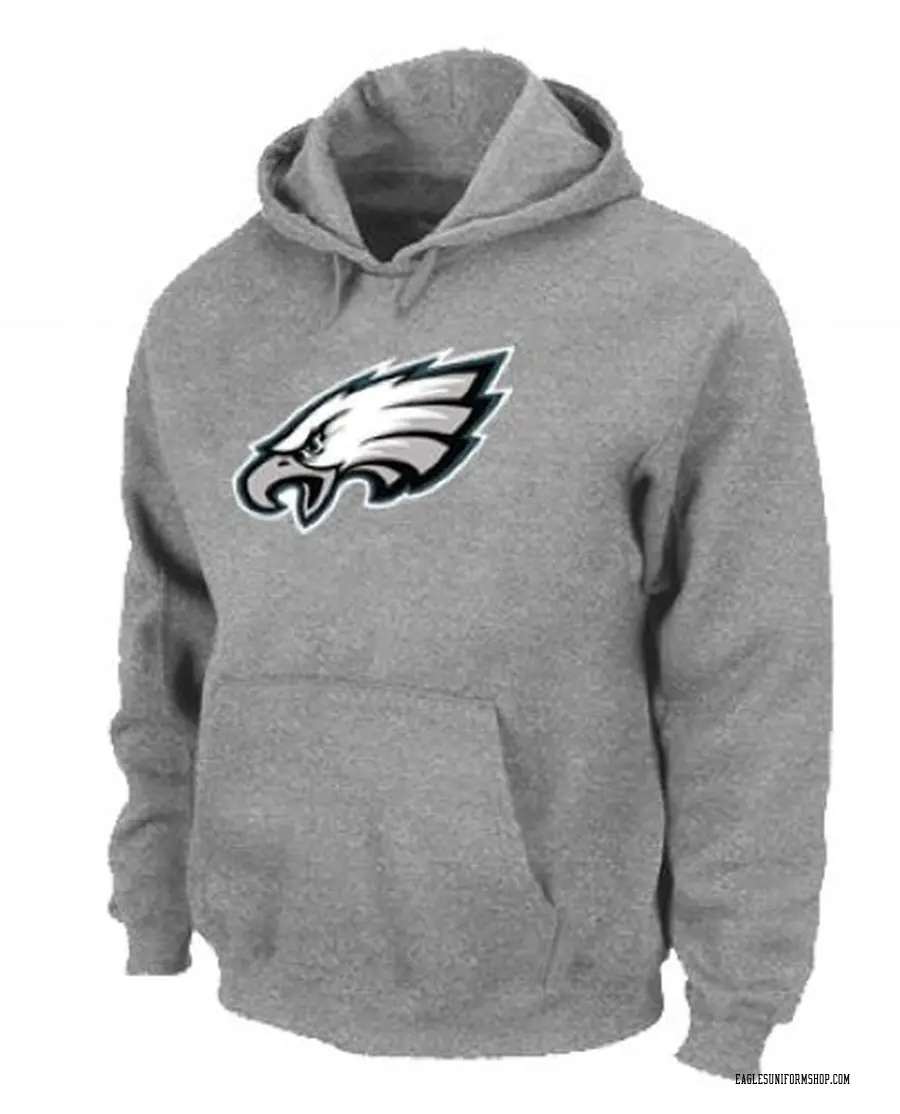 Nike Philadelphia Eagles Men's Grey Logo Pullover Hoodie