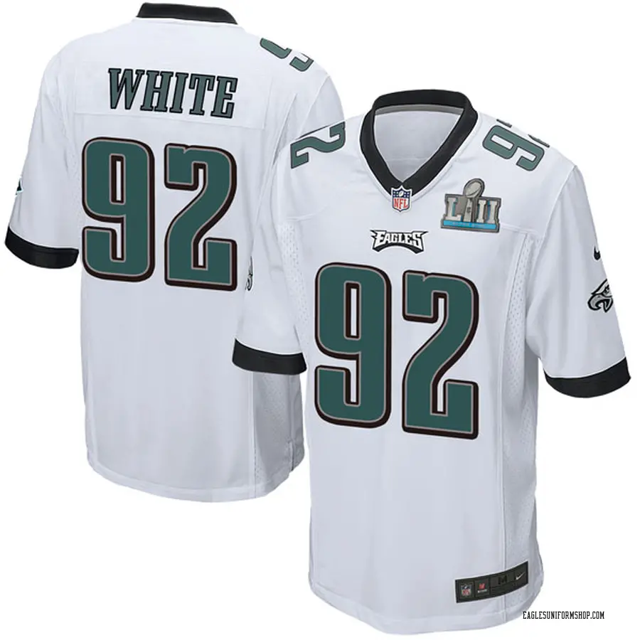 Reggie White Youth Philadelphia Eagles Nike Super Bowl LII Jersey - Game  White