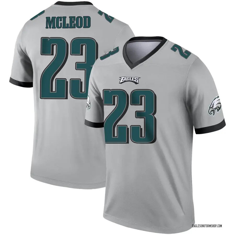Philadelphia Eagles Rodney McLeod 2021 Inverted Legend Silver Jersey jersey