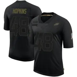 Limited Women's Wes Hopkins Black Alternate Jersey - #48 Football  Philadelphia Eagles 100th Season Vapor Untouchable Size S